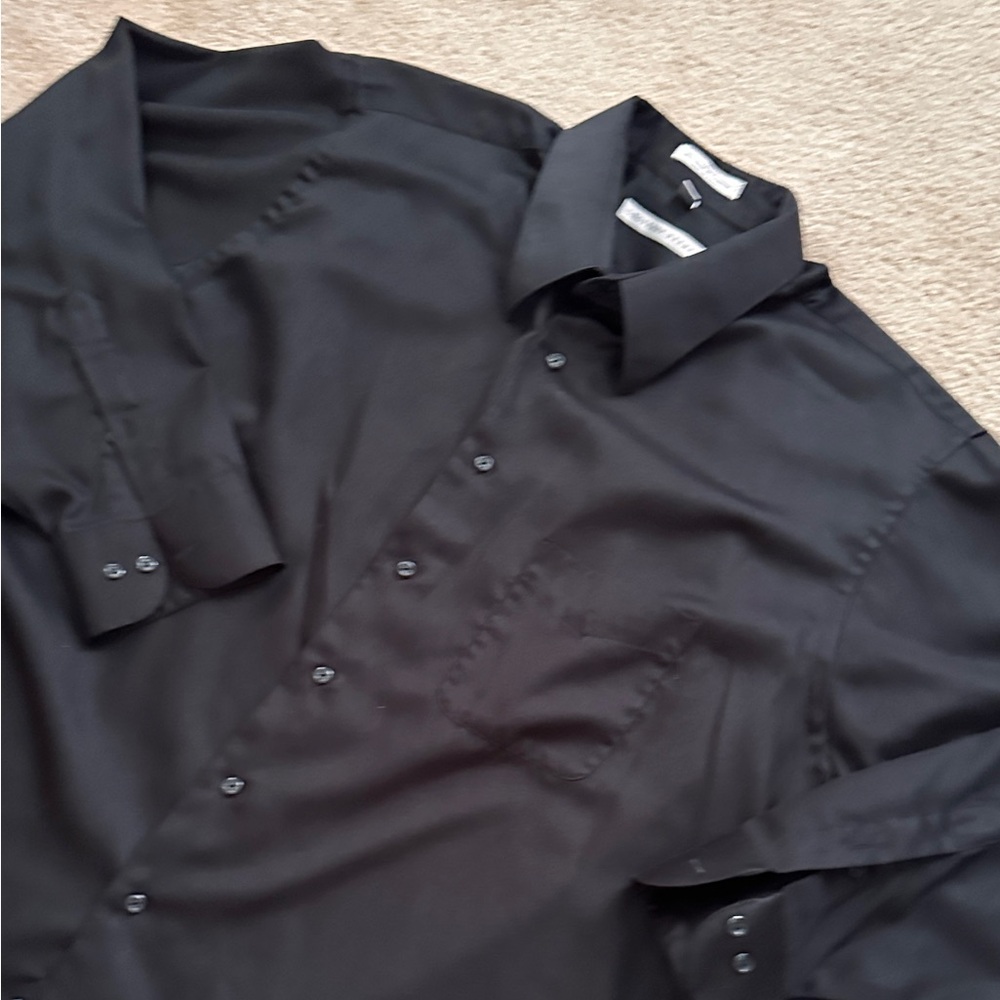 Geoffrey Beene Black Dress Shirt - Picture 4 of 5